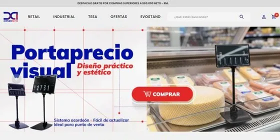 Portada de la tienda online de Darsa, hecha con XCommerce